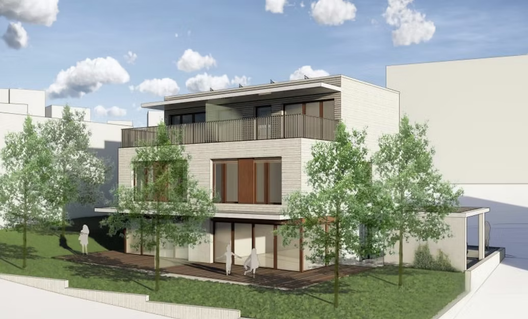 Les deux triplex de Chailly, à Lausanne — image de synthèse.